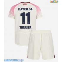 Camisa de time de futebol Bayer Leverkusen Martin Terrier #11 Replicas 2º Equipamento Infantil 2025-26 Manga Curta (+ Calças curtas)